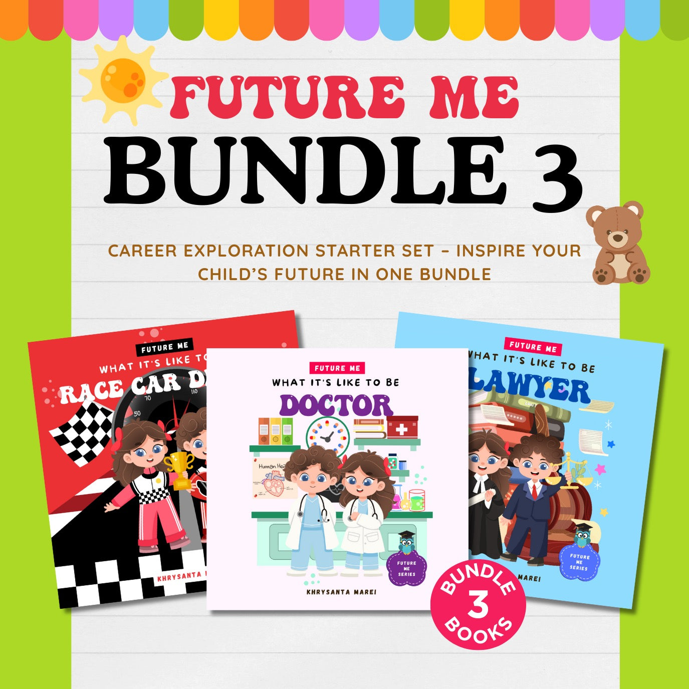 3-Book Bundle: Lawyer, Doctor, Race Car Driver